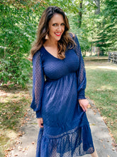 Load image into Gallery viewer, Swiss Dot Midi Dress