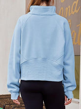 Load image into Gallery viewer, The Mindi Half Zip Semi- Crop