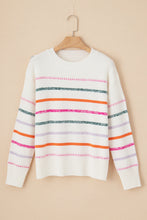 Load image into Gallery viewer, PREORDER: The Mallory Colorful Stripe Sweater 11.25.24
