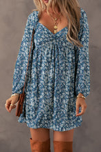Load image into Gallery viewer, The Jacqueline Sheer Sleeve Floral Fall Dress