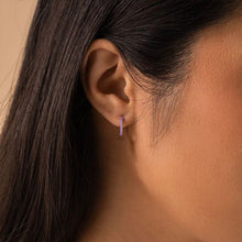 Load image into Gallery viewer, Birthstone Hoops- GOLD SEPTEMBER