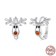 Load image into Gallery viewer, Cute Reindeer Hoops