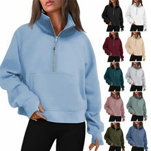 Load image into Gallery viewer, The Mindi Half Zip Semi- Crop