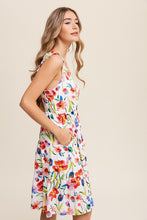 Load image into Gallery viewer, Flower Print Square Neck Dress
