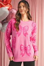 Load image into Gallery viewer, Pink Bow Sweater