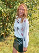 Load image into Gallery viewer, Feather Long Sleeve Blouse