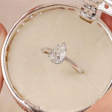 Load image into Gallery viewer, Radiant Elegance Pear Moissanite Ring- SIZE 6
