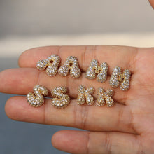 Load image into Gallery viewer, *Bold Initial Bubble Studs*- LETTERS L AND K