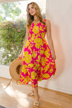 Load image into Gallery viewer, Floral Smocked Ruffled Midi Dress