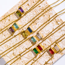 Load image into Gallery viewer, * Dainty Birthstone Pendant Necklace * FEBRUARY