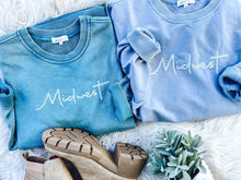 Load image into Gallery viewer, RTS: Mineral washed RAW HEM tunic sweater-