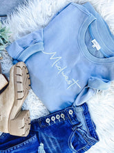 Load image into Gallery viewer, RTS: Mineral washed RAW HEM tunic sweater-