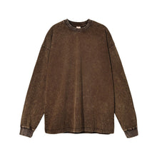 Load image into Gallery viewer, RTS: Mineral Washed Long sleeve Crews (boyfriend fit oversized)-