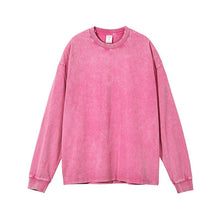Load image into Gallery viewer, RTS: Mineral Washed Long sleeve Crews (boyfriend fit oversized)-