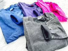 Load image into Gallery viewer, RTS: Mineral Washed Long sleeve Crews (boyfriend fit oversized)-