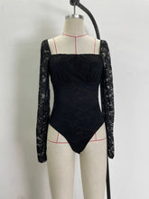 Load image into Gallery viewer, RTS: The DEJA LACE square neck body suit-