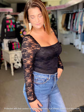 Load image into Gallery viewer, RTS: The DEJA LACE square neck body suit-