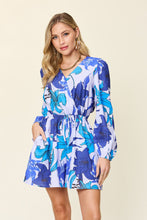 Load image into Gallery viewer, Floral Long Sleeve Romper with Pockets