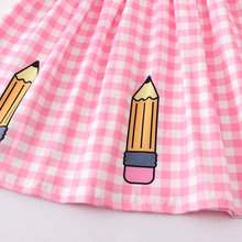 Load image into Gallery viewer, RTS: Checked Pencil/Crayon Dress-