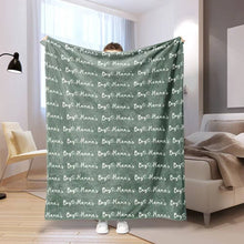 Load image into Gallery viewer, Repeating Name Custom Blanket