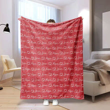 Load image into Gallery viewer, Repeating Name Custom Blanket