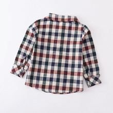 Load image into Gallery viewer, RTS: Plaid girls dress or Plaid Boys shirt