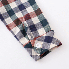 Load image into Gallery viewer, RTS: Plaid girls dress or Plaid Boys shirt