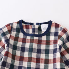Load image into Gallery viewer, RTS: Plaid girls dress or Plaid Boys shirt