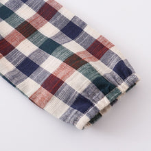 Load image into Gallery viewer, RTS: Plaid girls dress or Plaid Boys shirt