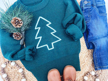 Load image into Gallery viewer, RTS: Rope Embroidered Merry Sweaters (adult and kid)!
