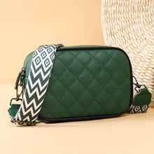 Load image into Gallery viewer, Quilted Stitch Vegan Leather Crossbody Purse