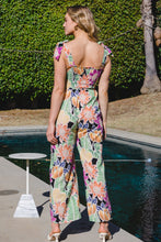 Load image into Gallery viewer, Floral Sleeveless Wide Leg Jumpsuit