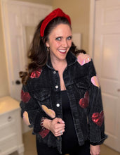 Load image into Gallery viewer, RTS: Sequin Heart Corduroy Shacket!