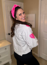 Load image into Gallery viewer, RTS: Sequin Heart Corduroy Shacket!