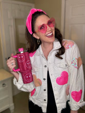 Load image into Gallery viewer, RTS: Sequin Heart Corduroy Shacket!