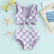 Load image into Gallery viewer, RTS: Kai Checkered Reversible Swim