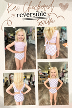Load image into Gallery viewer, RTS: Kai Checkered Reversible Swim