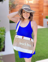 Load image into Gallery viewer, RTS Forever3am Jute and Vegan Leather Standing Tote
