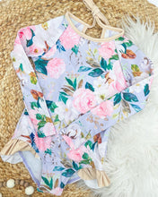 Load image into Gallery viewer, RTS: Girls Long Sleeve Floral swims
