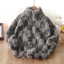 Load image into Gallery viewer, Checker Teddy Bear Fleece