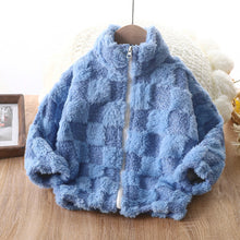 Load image into Gallery viewer, Checker Teddy Bear Fleece