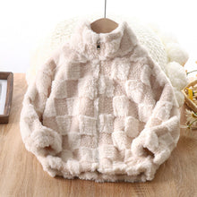 Load image into Gallery viewer, Checker Teddy Bear Fleece