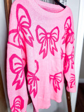 Load image into Gallery viewer, Pink Bow Sweater