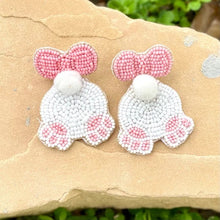 Load image into Gallery viewer, Easter Hand Beaded Earrings