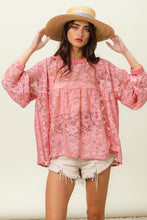 Load image into Gallery viewer, Floral Lace Long Sleeve Top