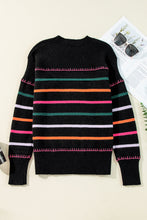 Load image into Gallery viewer, PREORDER: The Mallory Colorful Stripe Sweater 11.25.24