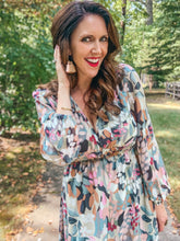 Load image into Gallery viewer, Printed Long Sleeve Midi Dress SAMPLE