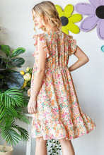 Load image into Gallery viewer, Floral Ruffled V-Neck Dress