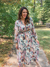 Load image into Gallery viewer, Printed Long Sleeve Midi Dress SAMPLE