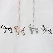 Load image into Gallery viewer, *Preorder: Custom Pet Name and Silhouette Necklace*